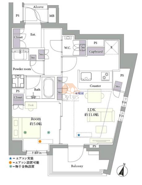 リビオ阿佐谷南206間取図