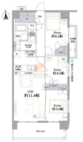 サンクレイドル武蔵関403間取図