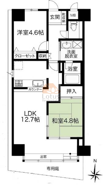 ロイヤルステージ光が丘101間取図