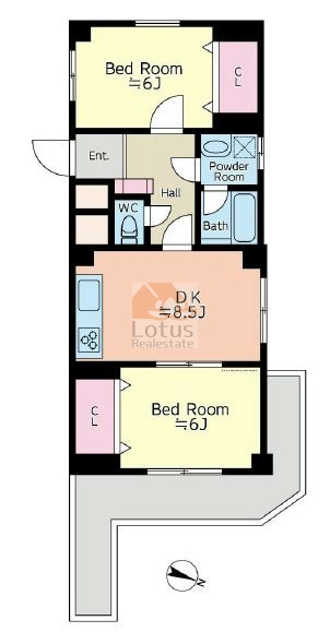 セザール金町805間取図