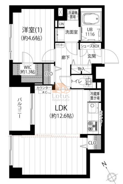 ホーユウパレス千住大橋202間取図