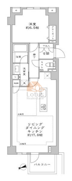 オープンレジデンシア表参道ｅｓｔ204間取図