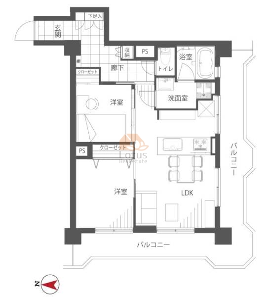 サブナード要町805間取図