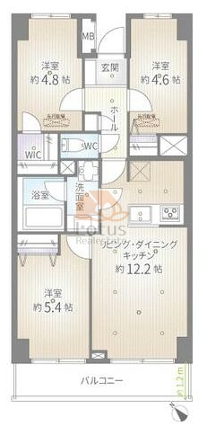 西葛西ビューハイツ103間取図