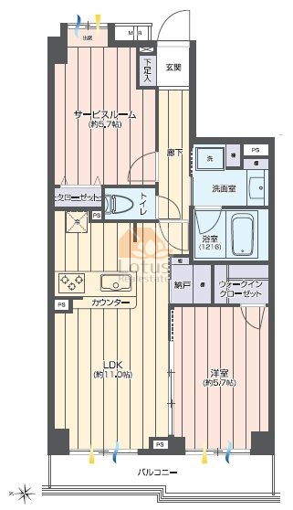 コンポーゼ亀戸302間取図