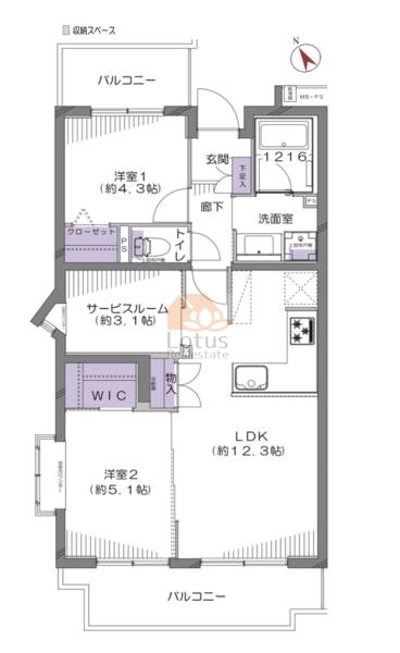 イーグル新小岩201間取図