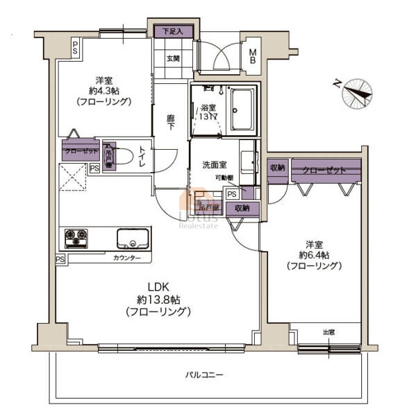 テラス雑司ヶ谷402間取図