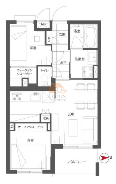 ロイヤルエクセラージュ市ヶ谷二十騎町102間取図