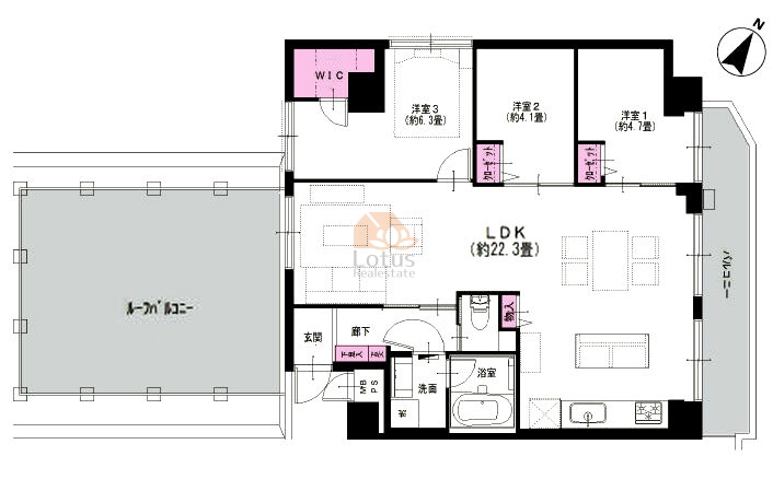 アルカディア北小岩401間取図