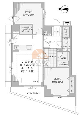 フィールユー旗の台1301間取図