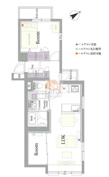 パークハイム文京西片205間取図