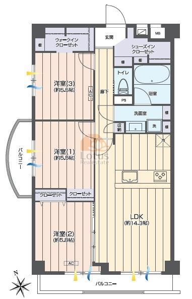 グリーンキャピタル門前仲町801間取図