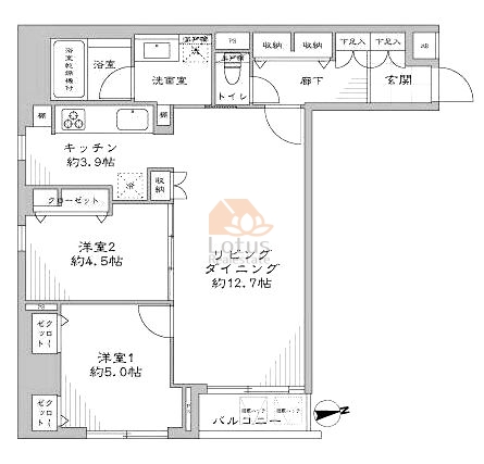 藤和三田コープ２1105間取図