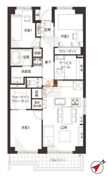 北品川ホームズ620間取図