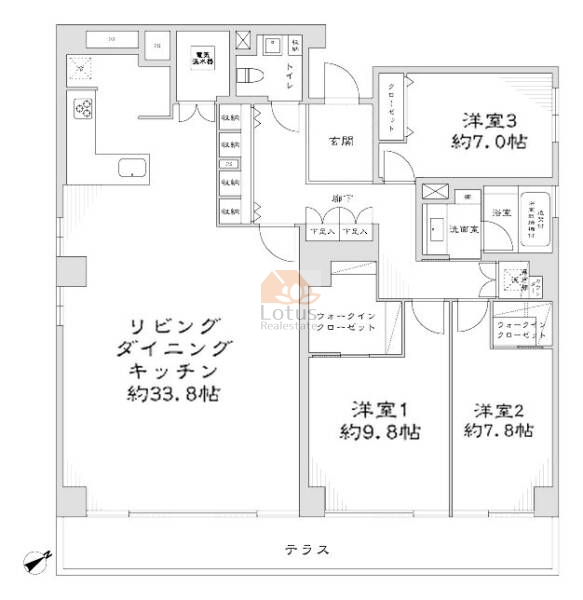 白金三光アンクレー101間取図