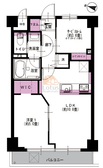 グレイス日暮里102間取図