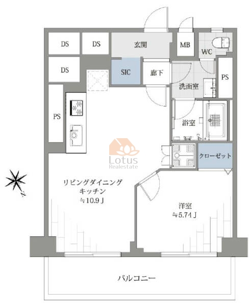 藤和戸越コープ1006間取図