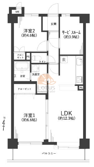グリーンパーク保木間303間取図