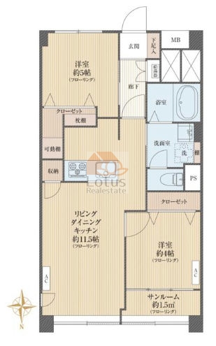 湯島ハイタウン13階間取図