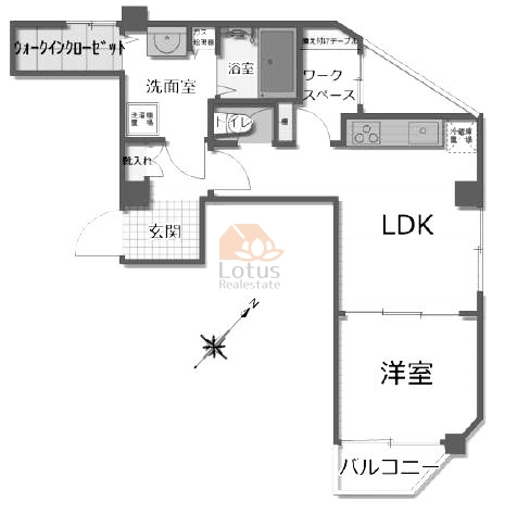 秀和元代々木アネックス301間取図