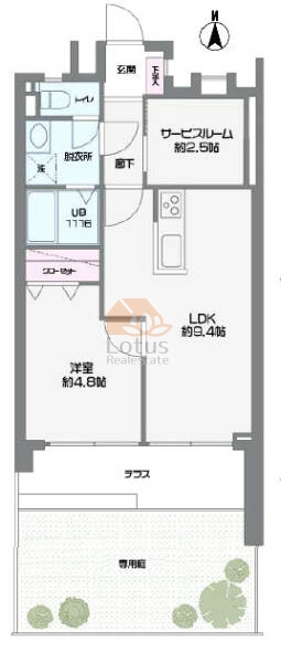 グリーンパーク第２南綾瀬105間取図