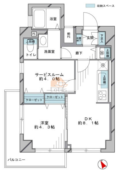 エクセレンス池袋701間取図