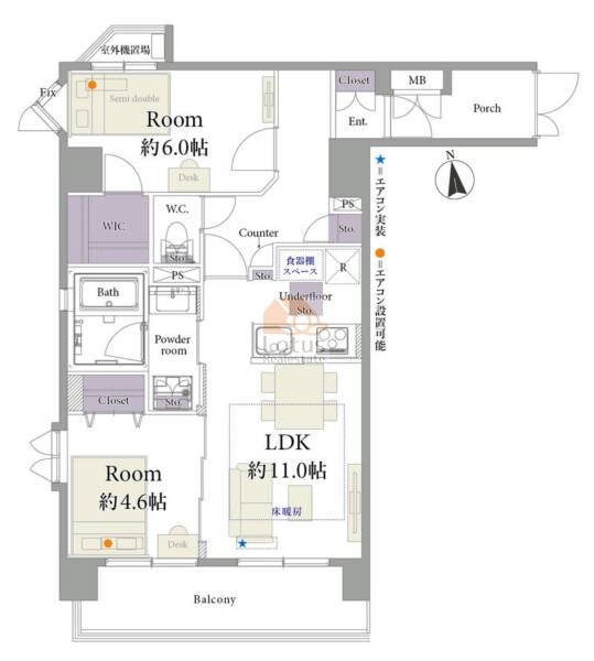 ベネヴィータ市ヶ谷銀杏坂702間取図