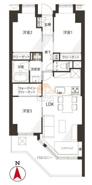 オーベル本所吾妻橋204間取図