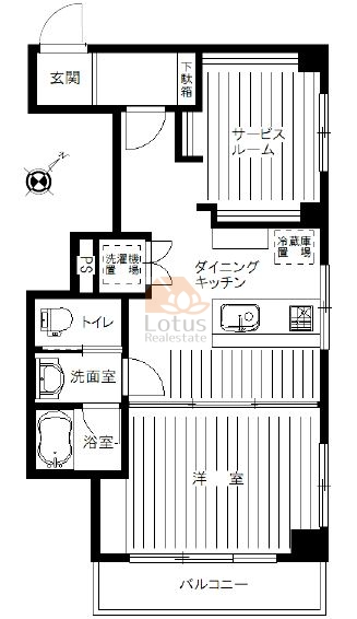 スターハイツ東中野402間取図