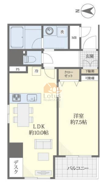 パークステージ王子駅前805間取図