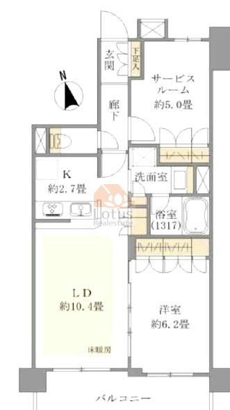 パレステージ東十条504間取図