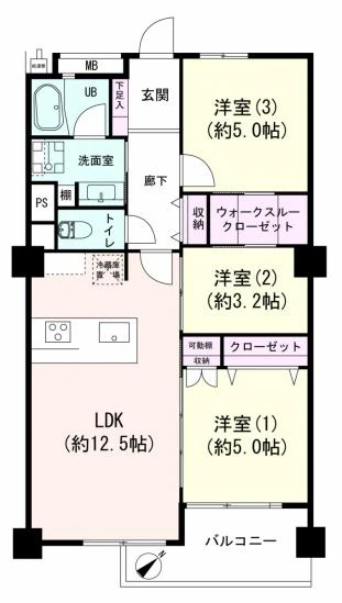 南砂住宅416間取図