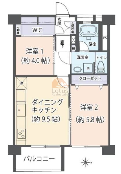 業平橋住宅332間取図