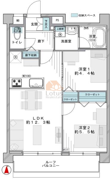 ワコーレ西新井411間取図