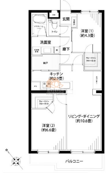 ハイホーム南大井216間取図