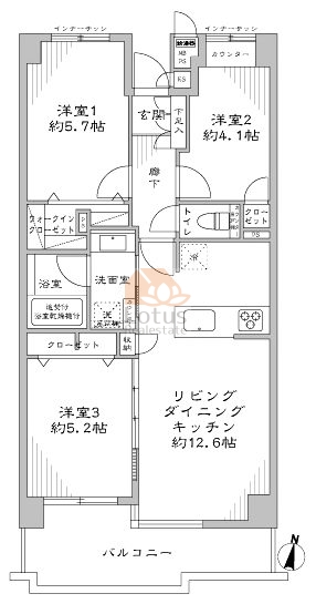 アーバンハイツ巣鴨602間取図