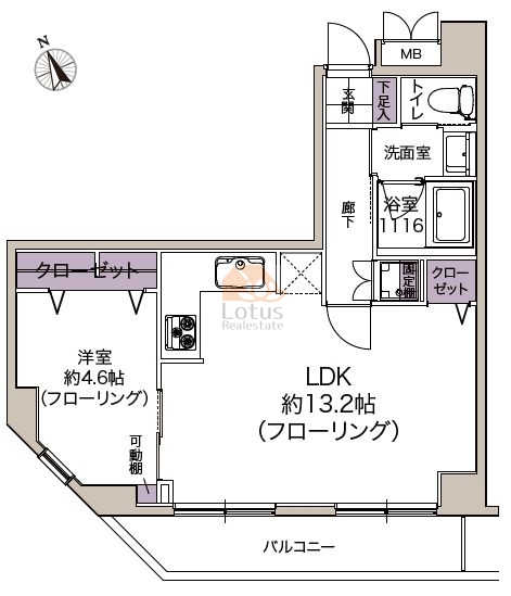 モナーク大塚303間取図