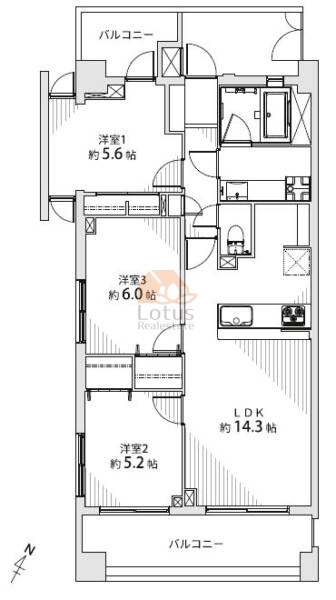 ゼファー西葛西801間取図