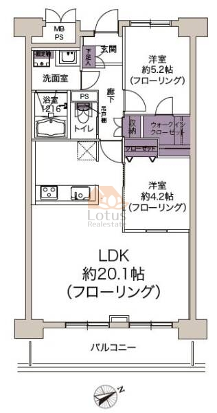 三田ナショナルコート714間取図