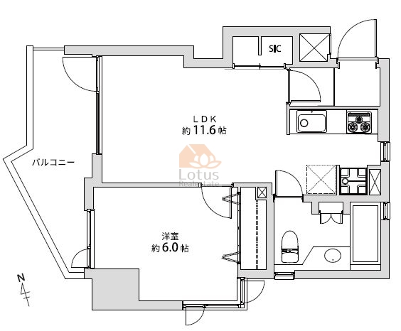 レグノ大森303間取図