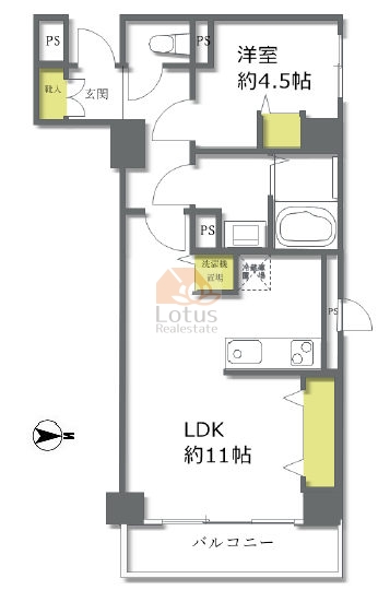 ニックハイム駒形304間取図