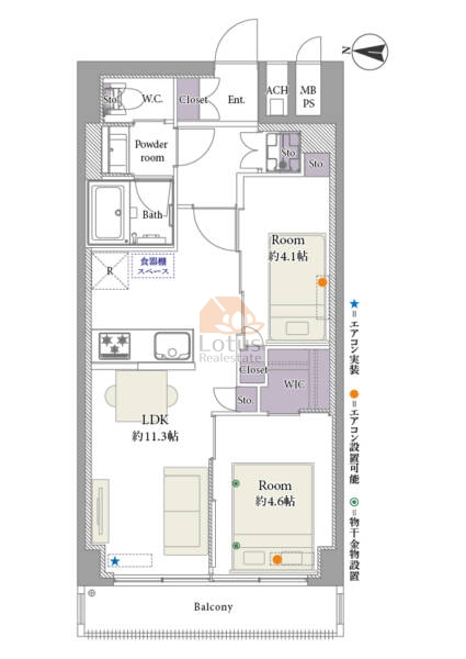 秀和東品川レジデンス602間取図