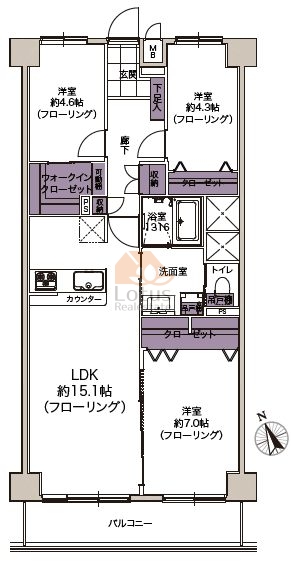 グリーンヒル西葛西511間取図