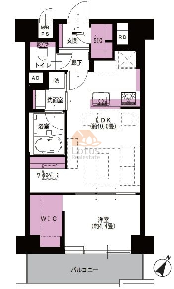 シティハイツ大井町710間取図