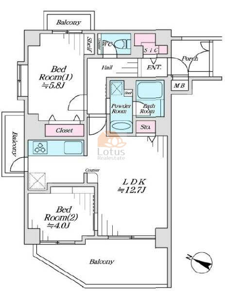 グローリオ大泉学園601間取図