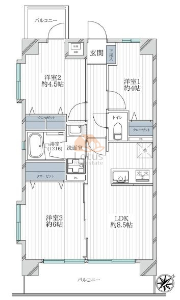 ダイアパレス柴又310間取図