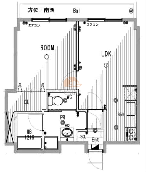 ドミール赤羽612間取図