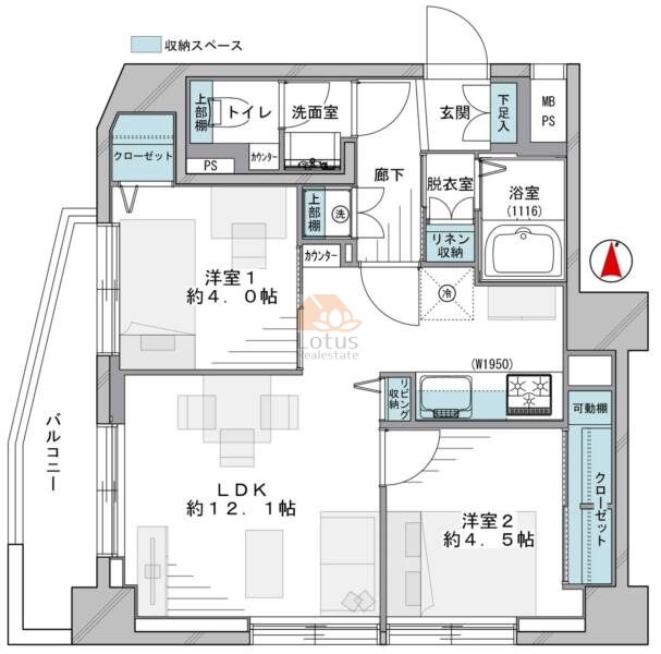 モナーク大井701間取図