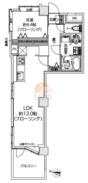 ライオンズマンション池之端506間取図