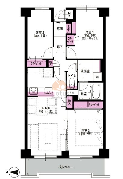 ファミール亀戸914間取図